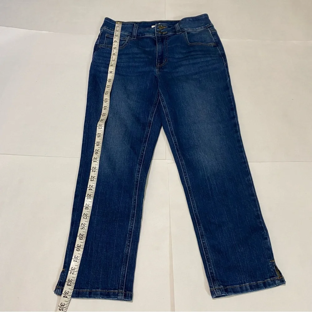 Maurices Dark Blue Slim Straight Leg Ankle Jeans